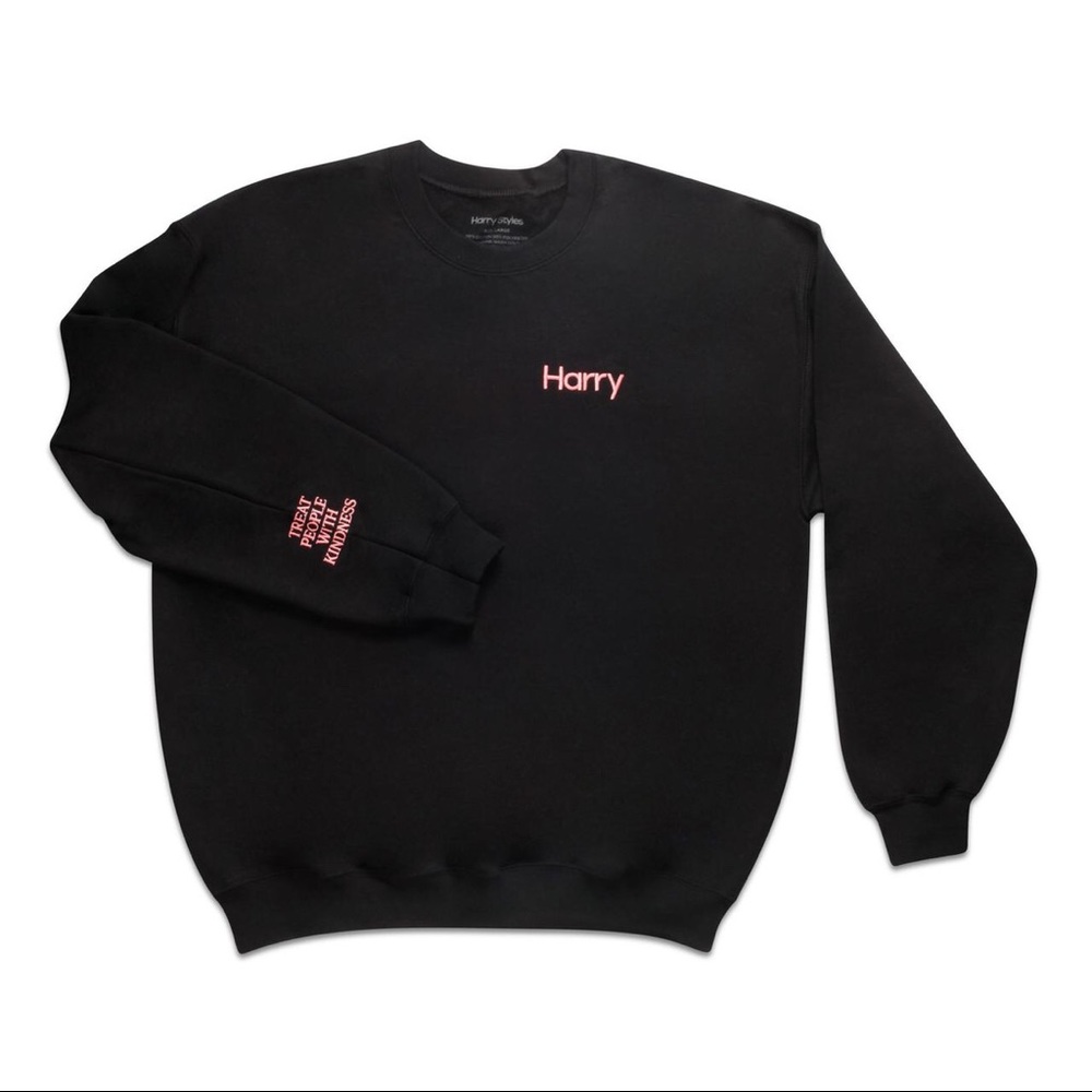 Harry Styles Black TPWK Crewneck